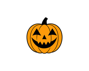 Cute Halloween Pumpkin Vector Design – Fun & Spooky Jack-o'-Lantern Illustration.
