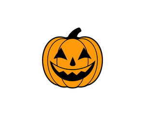 Cute Halloween Pumpkin Vector Design – Fun & Spooky Jack-o'-Lantern Illustration.