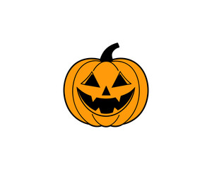 Cute Halloween Pumpkin Vector Design – Fun & Spooky Jack-o'-Lantern Illustration.