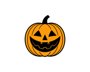 Cute Halloween Pumpkin Vector Design – Fun & Spooky Jack-o'-Lantern Illustration.