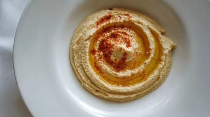 Hummus with Olive Oil and Paprika