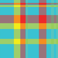 Fototapeta premium Vibrant, intersecting lines create a dynamic plaid pattern. Ideal for backgrounds, textiles, or web design, this image evokes energy and optimism.
