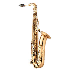 Golden Saxophone Instrument Isolated on Transparent Background Music Equipment