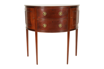 antique wooden chair  Vintage Baker Furniture Historic Charleston Federal Mahogany Demilune Cabinet 