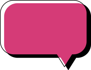 Retro Memphis Speech Bubble