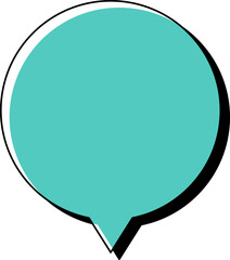 Retro Memphis Speech Bubble