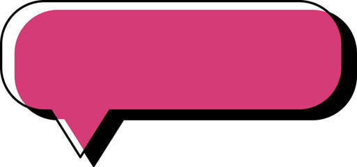 Retro Memphis Speech Bubble