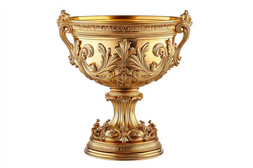 Ornate Gold Cup on Pedestal