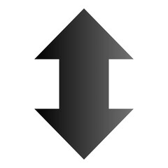 simple vector gradient up down direction icon