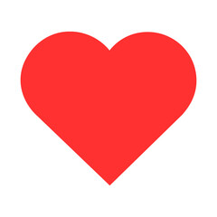simple vector red heart icon