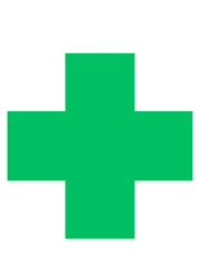 simple vector green health icon