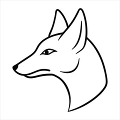 Realistic Jackal Head Illustration for Banners and Advertisements
