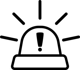Simple Icon Of Police Siren