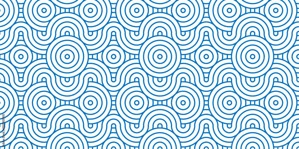 Poster minimal vector overlapping pattern minimal diamond geometric waves spiral abstract circle wave line.