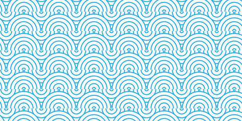 Minimal vector Overlapping Pattern Minimal diamond geometric waves spiral abstract circle wave line. blue seamless tile stripe geometric create retro line pattern background.	

