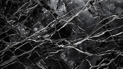 Luxurious Black Marble Texture With White Veins High Resolution Photo Stock Material