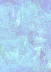 Abstract background hand painted with dry brush strokes, blue, purple, green acrylic texture. Artistic background for posters, cards, scrapbooking, printed products