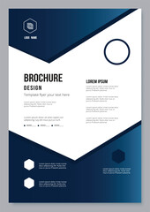 Corporate identity template with business flyer decoration.