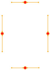 Bold Yellow Red Geometric Border