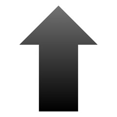 simple vector gradient up direction icon