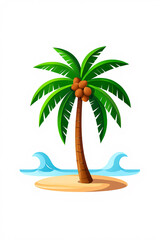 Palm tree vector image