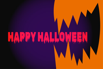 A dark purple background with an orange jaw featuring sharp teeth, eating the red 