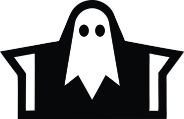 ghost watching vector icon.