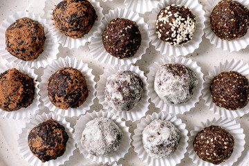 Assorted Energy Balls in Paper Cups