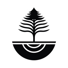 Stylized Tree with Soil Layers