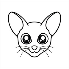 Close up Tarsier Head Illustration for Banner or Advertisement