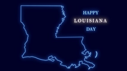 United States Louisiana National Day Card