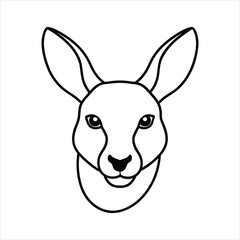 Cute Wallaby Head Illustration for Advertising and Banners