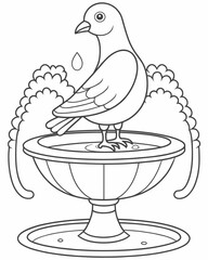 Dove coloring pages for kids