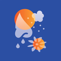 allergy glassmorphism illustration