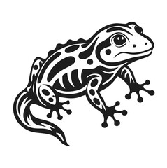 Cute frog silhouette.eps