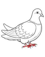 Dove coloring pages for kids