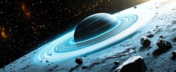 Ringed Planet in a Cosmic Landscape