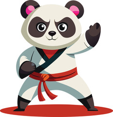 Kumfu Panda Vector art illustration