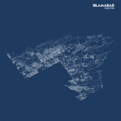  Islamabad Highway Blueprint Vector Map