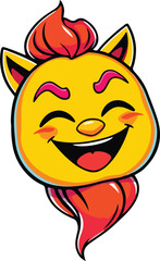 cartoon sun with a smile