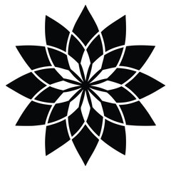 abstract flower vector