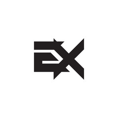 ex logo design minimal style, ex vector logo, ex initials, ex monogram logo