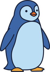 Obraz premium Vector art cute penguin illustration penguin cartoon animal drawing design art