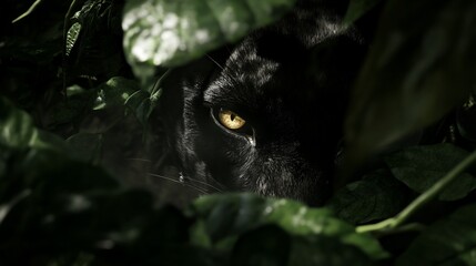 Black Panther's Ambush: A Glimmer in the Jungle's Embrace