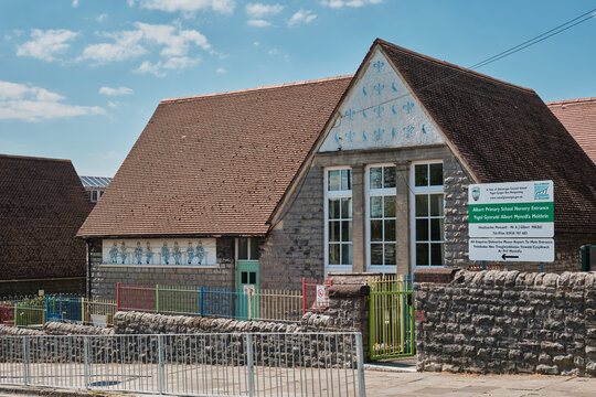 Penarth, South Glamorgan, UK - May 10, 2025. Albert Primary School in Penarth, originally the first Penarth Board School, opened in September 1876