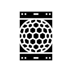 motion detection sensor module glyph icon vector illustration