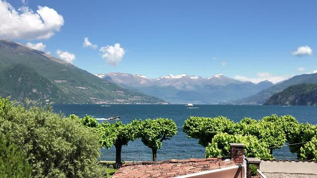 Bellagio, Lombardy, Italy - May 16, 2025 - Tourists visit the most beautiful views of Lake Como