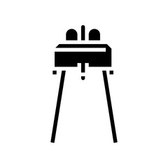 infrared sensor module glyph icon vector illustration