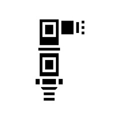 pressure sensor module glyph icon vector illustration