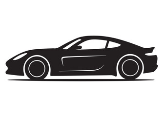 sport car logo design vector silhouette, car automobile vehicle logo icon silhouette, vector illustration silhouette super sports car, sports car silhouette vector illustration on a white background